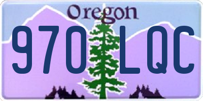 OR license plate 970LQC
