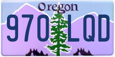 OR license plate 970LQD