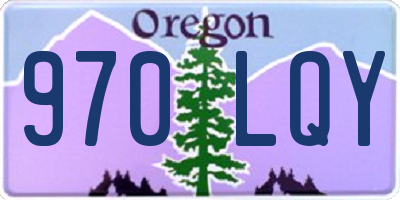 OR license plate 970LQY