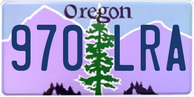 OR license plate 970LRA
