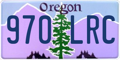 OR license plate 970LRC