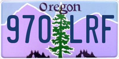 OR license plate 970LRF
