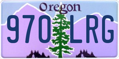 OR license plate 970LRG