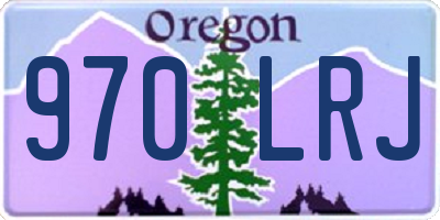 OR license plate 970LRJ