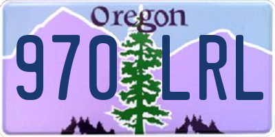 OR license plate 970LRL