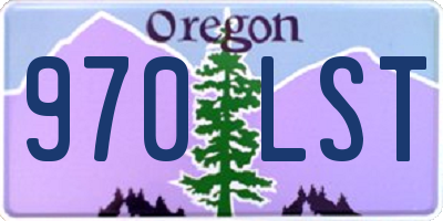 OR license plate 970LST
