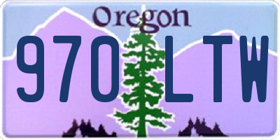 OR license plate 970LTW
