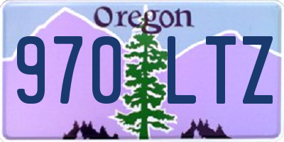OR license plate 970LTZ