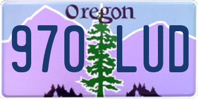 OR license plate 970LUD