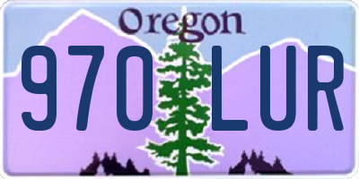 OR license plate 970LUR