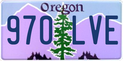 OR license plate 970LVE