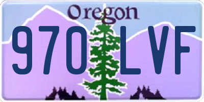OR license plate 970LVF