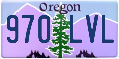 OR license plate 970LVL