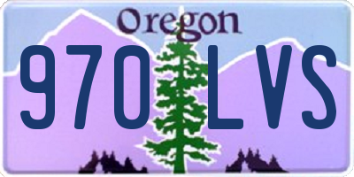 OR license plate 970LVS