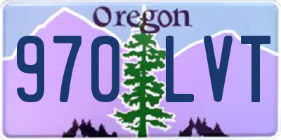 OR license plate 970LVT