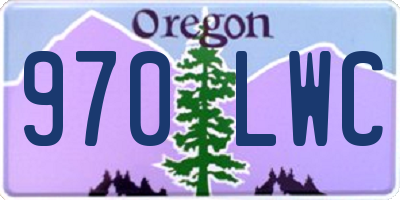 OR license plate 970LWC