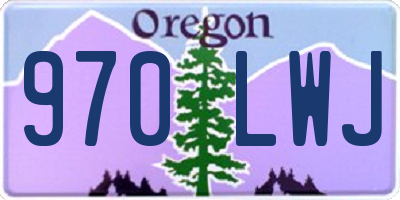 OR license plate 970LWJ