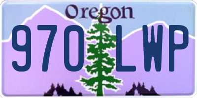 OR license plate 970LWP