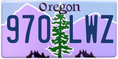 OR license plate 970LWZ