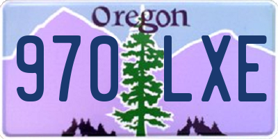 OR license plate 970LXE