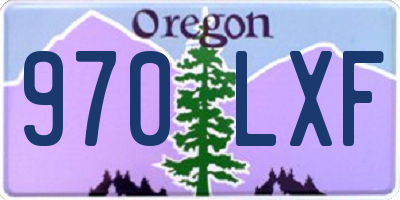 OR license plate 970LXF
