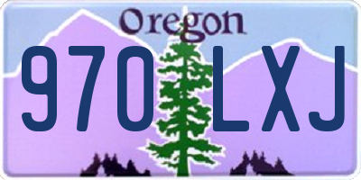 OR license plate 970LXJ