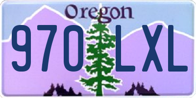 OR license plate 970LXL