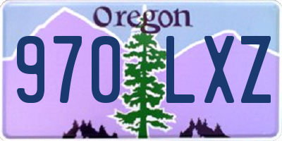 OR license plate 970LXZ