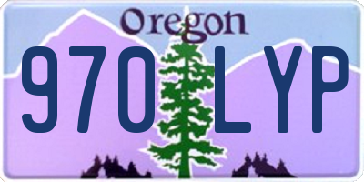 OR license plate 970LYP