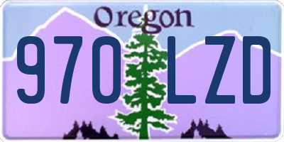 OR license plate 970LZD