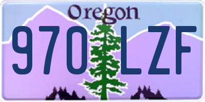 OR license plate 970LZF