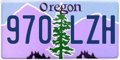 OR license plate 970LZH