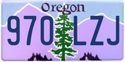 OR license plate 970LZJ