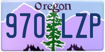 OR license plate 970LZP
