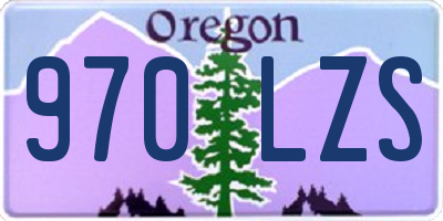 OR license plate 970LZS