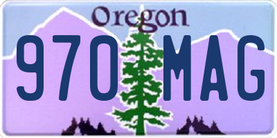 OR license plate 970MAG