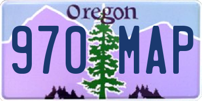 OR license plate 970MAP