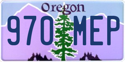 OR license plate 970MEP