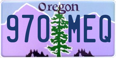 OR license plate 970MEQ