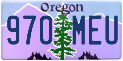 OR license plate 970MEU