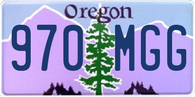 OR license plate 970MGG