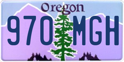 OR license plate 970MGH