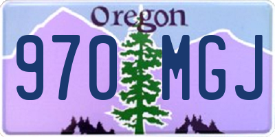 OR license plate 970MGJ