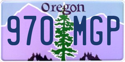 OR license plate 970MGP