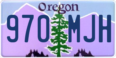 OR license plate 970MJH