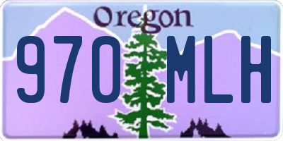 OR license plate 970MLH