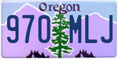 OR license plate 970MLJ