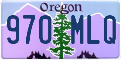 OR license plate 970MLQ