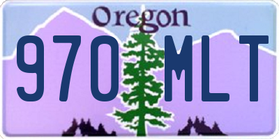 OR license plate 970MLT