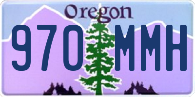 OR license plate 970MMH